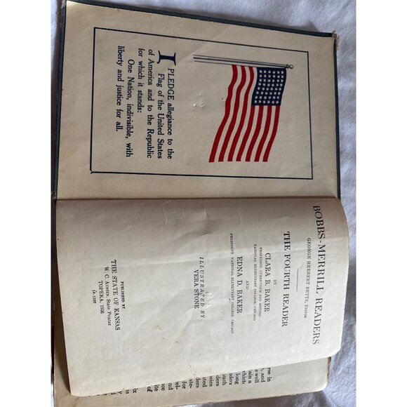 Robbs-Merrill Fourth Reader 1924 Hardcover Book - Picture 3 of 16